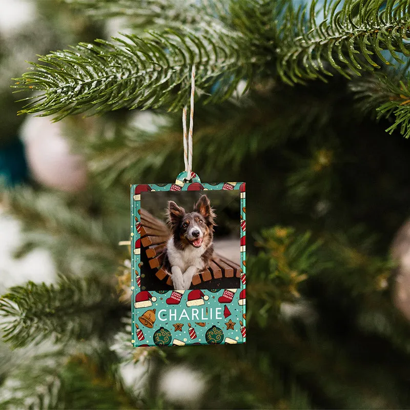 Personalized Photo Token Christmas Ornament