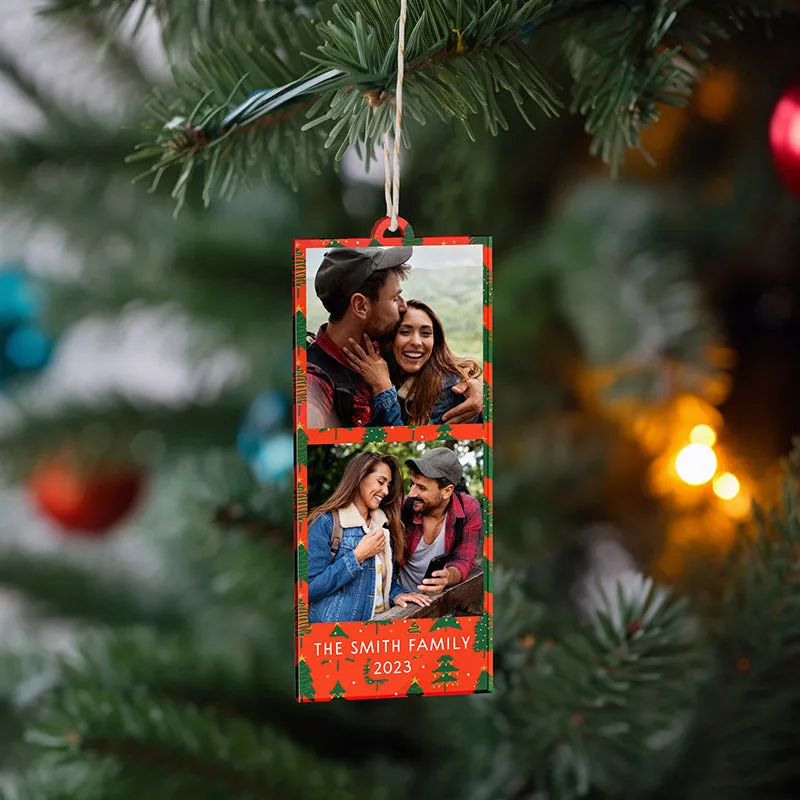 Personalized Photo Token Christmas Ornament