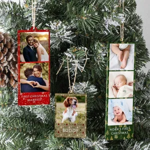 Personalized Photo Token Christmas Ornament