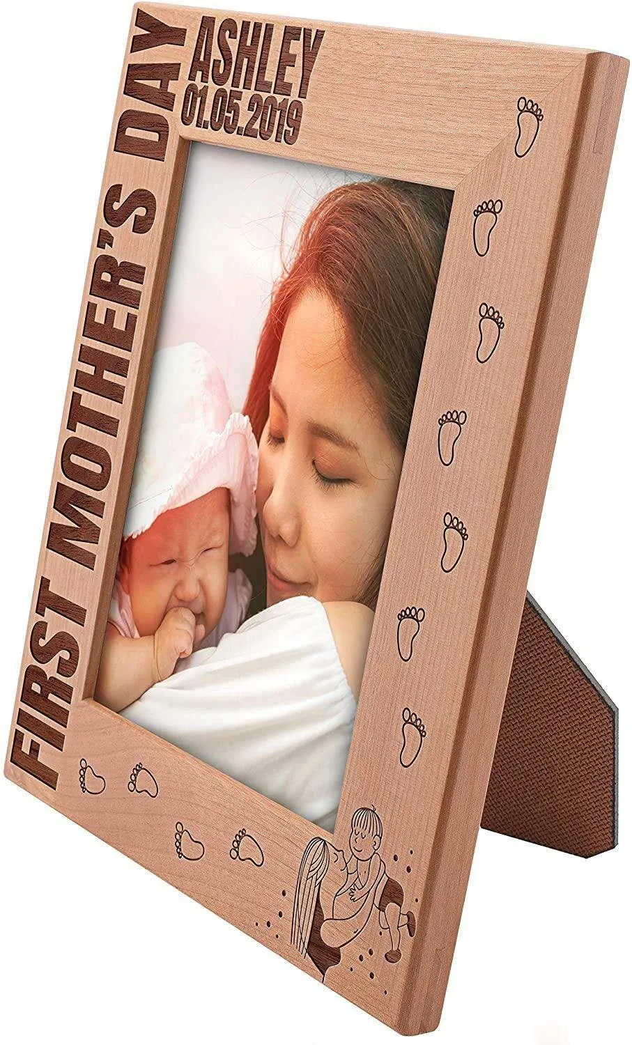 Personalized Picture Frames for Mom, First Mother's Day Christmas Gifts