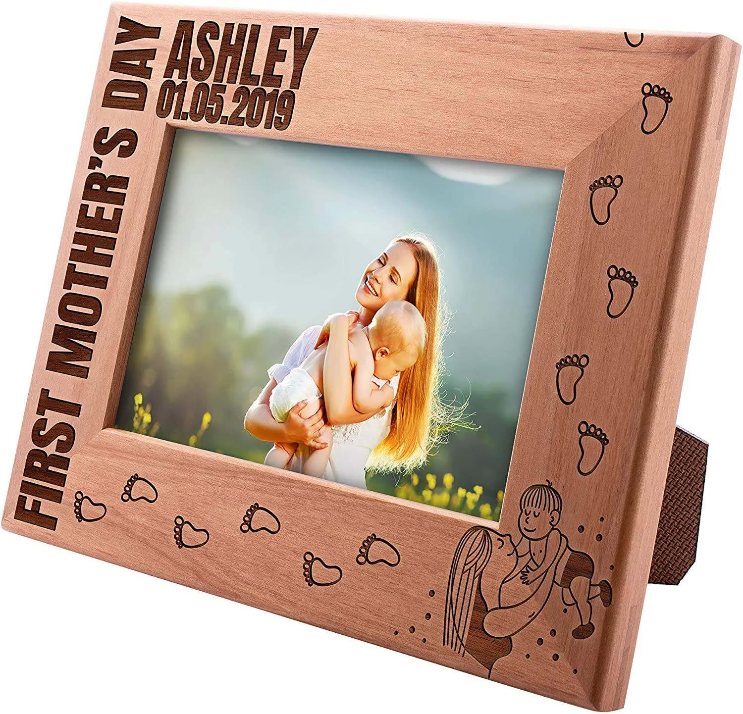 Personalized Picture Frames for Mom, First Mother's Day Christmas Gifts