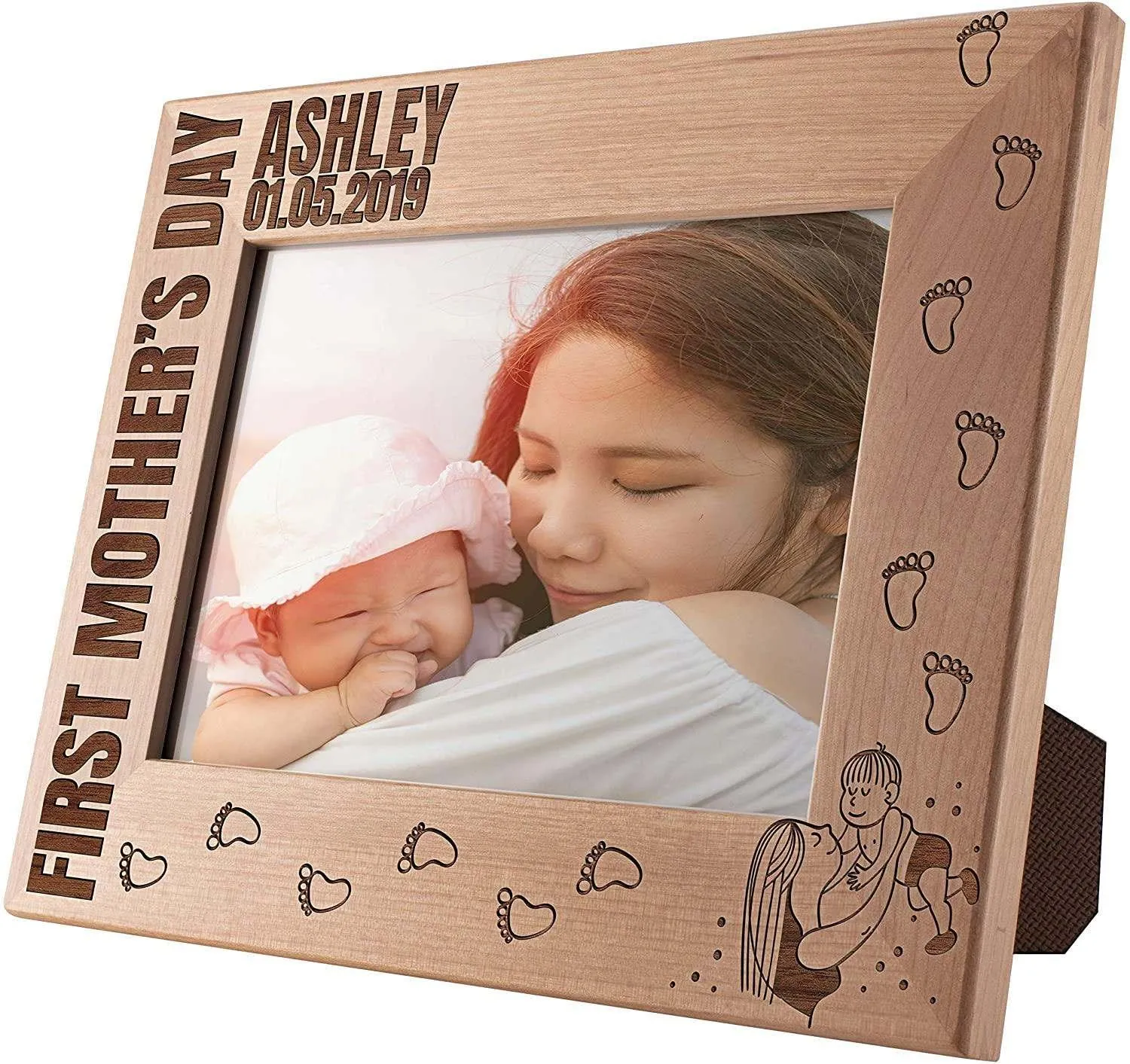 Personalized Picture Frames for Mom, First Mother's Day Christmas Gifts