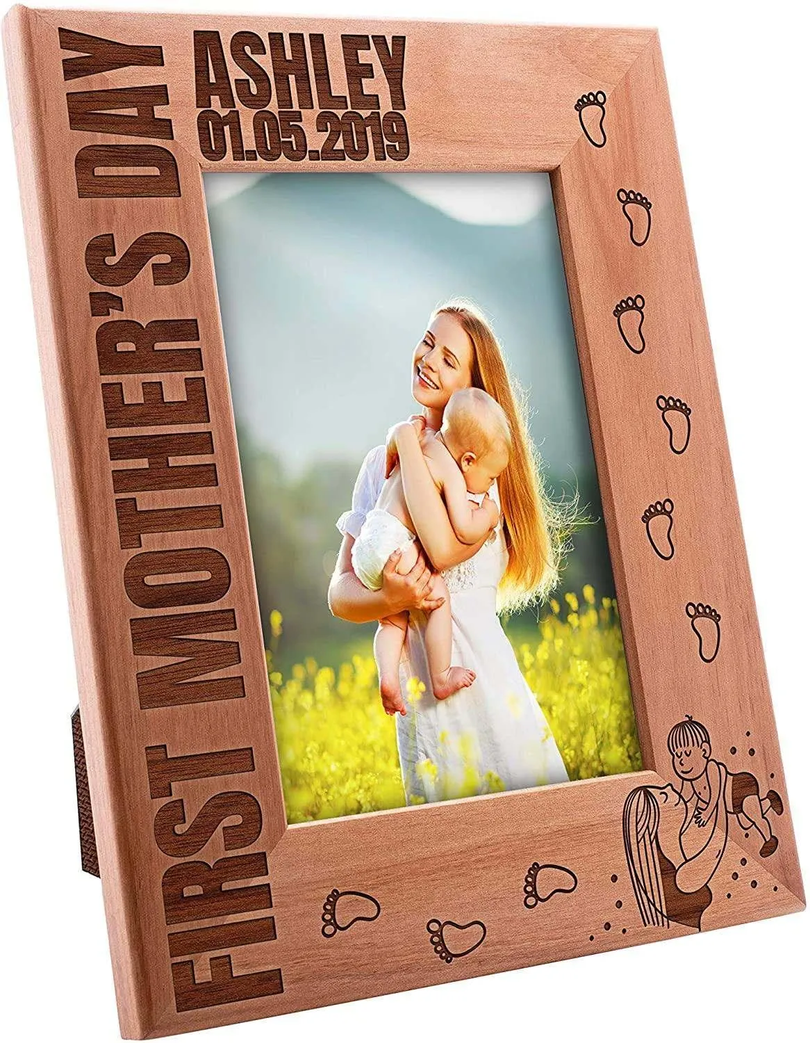 Personalized Picture Frames for Mom, First Mother's Day Christmas Gifts