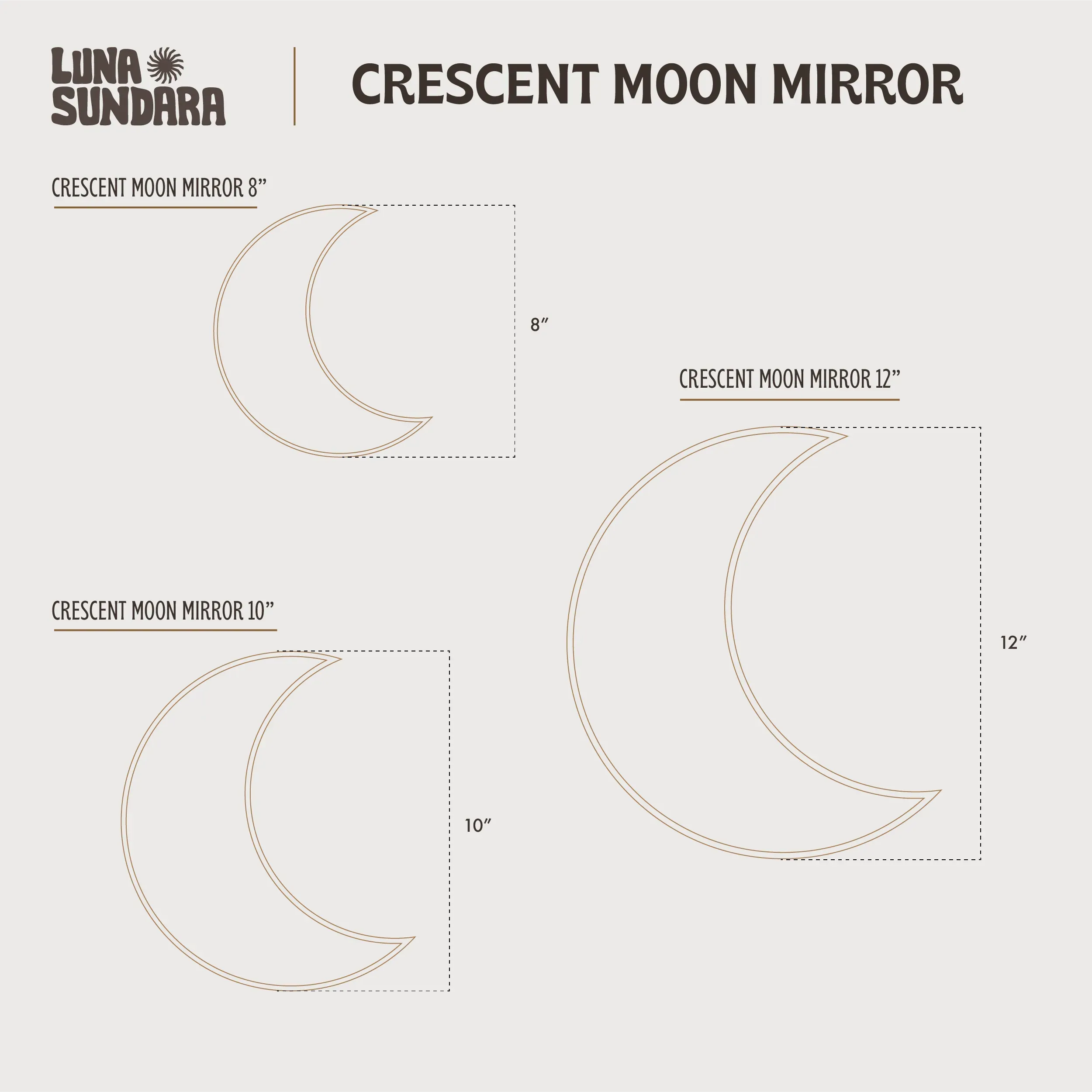 Peruvian Wall Mirror - Crescent Moon