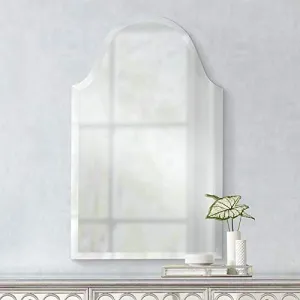 Quality Glass Frameless Decorative Mirror Glass for Wall Mirror Bathrooms Home Mirror Decor Size : 18 X 30 Inch (Silver) (QGFL 109)