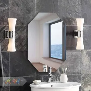 Quality Glass Frameless Wall Mirror (Glass_Silver_18 X 24 Inch), King (QG-FL-002)