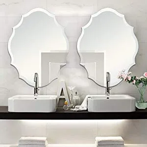 Quality Glass Frameless Wall Mirror (Glass_Silver_18 X 24 Inch), King (QG-FL-032)