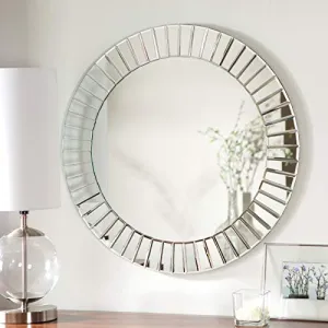 Quality Glass Glass Decorative Mirror (36 X 36 Inch, Silver), (Model: NMM 97)