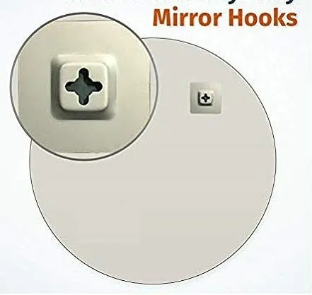 Quality Mirrors Glass Frameless Round Mirror (20 x 20 inch, Multicolour)