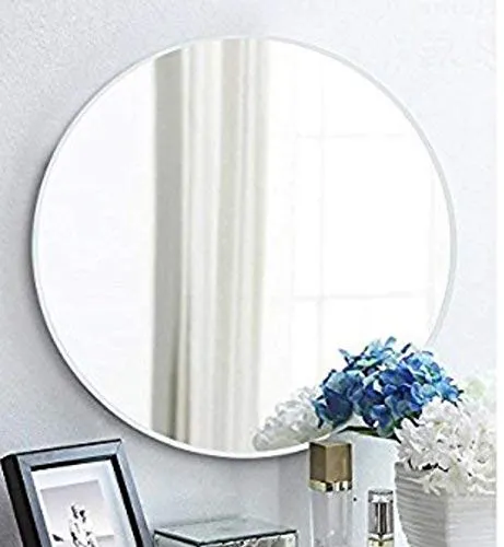 Quality Mirrors Glass Frameless Round Mirror (20 x 20 inch, Multicolour)