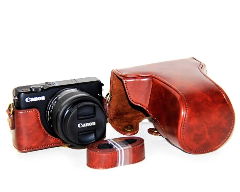 Retro Canon EOS M10 Leather Camera Case