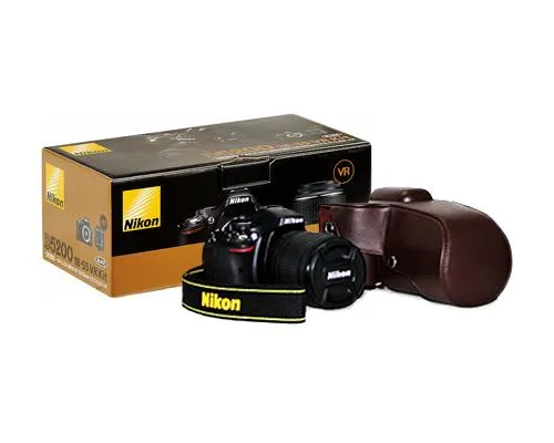 Retro Nikon D5300 Camera Leather Case