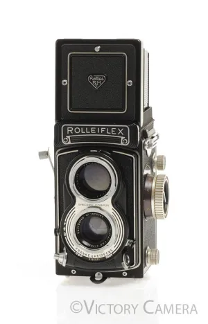 Rollei Rolleiflex T TLR Medium Format Film Camera w/ Zeiss 75mm F3.5 Lens [EX ]