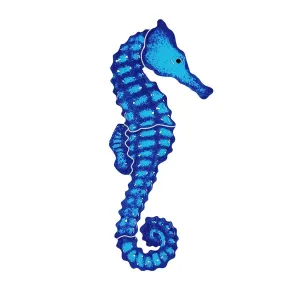 Seahorse Right - Blue - Pool Mosaic