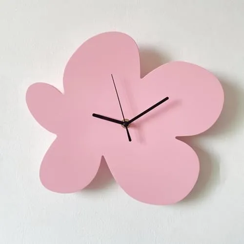 SECRET DESIRE Nordic Minimalist Flower Clock Desk Clock for Kitchen Coffee Shop Restaurant