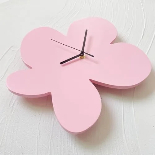 SECRET DESIRE Nordic Minimalist Flower Clock Desk Clock for Kitchen Coffee Shop Restaurant