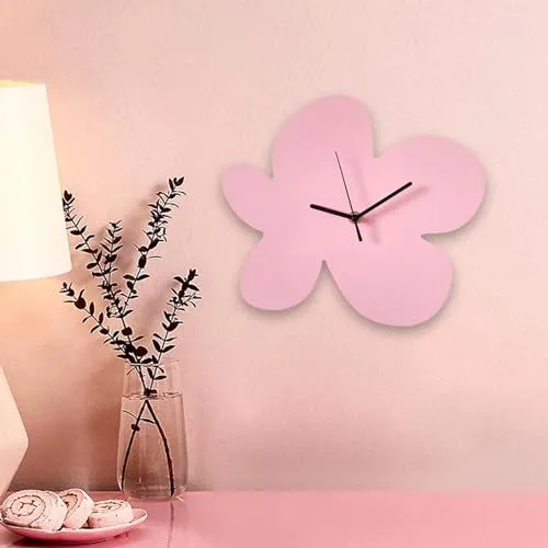 SECRET DESIRE Nordic Minimalist Flower Clock Desk Clock for Kitchen Coffee Shop Restaurant