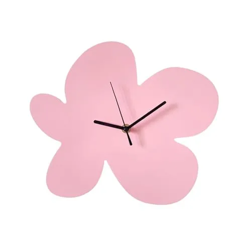 SECRET DESIRE Nordic Minimalist Flower Clock Desk Clock for Kitchen Coffee Shop Restaurant