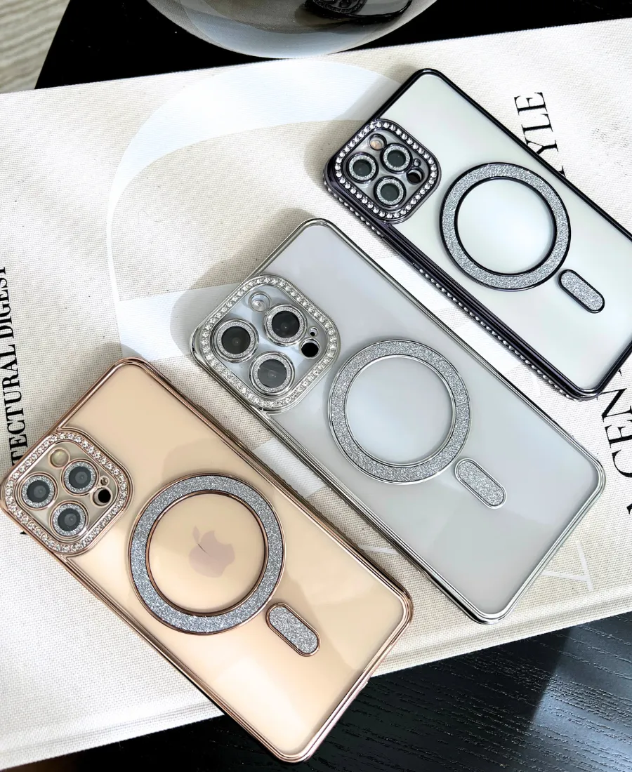 Silver Glam MagSafe Phone Case