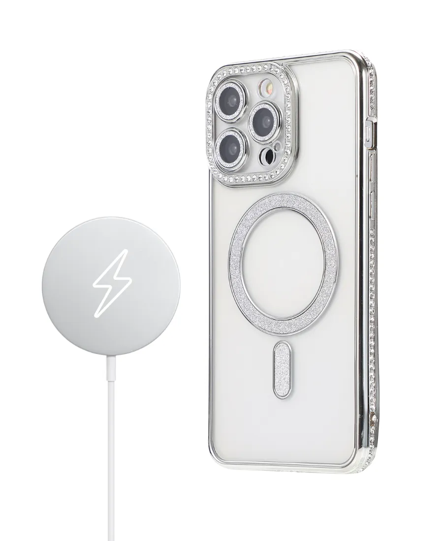 Silver Glam MagSafe Phone Case