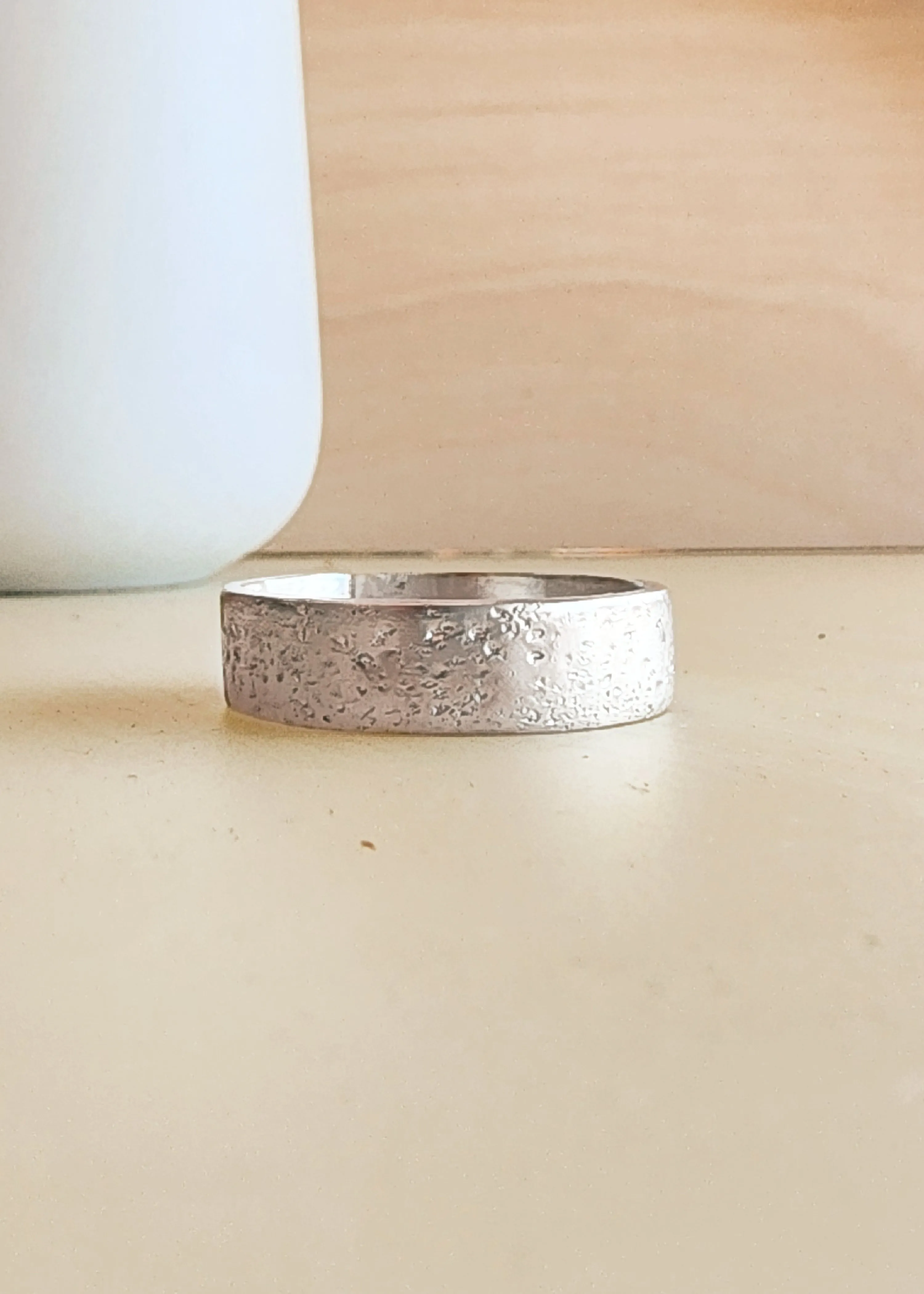 Silver Textured Ring