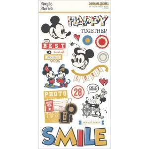 Simple Stories Say Cheese Classic Mouse Chipboard Stickers 6"X12"