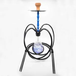 Speckle Glass Zinc Alloy Metal Hookah