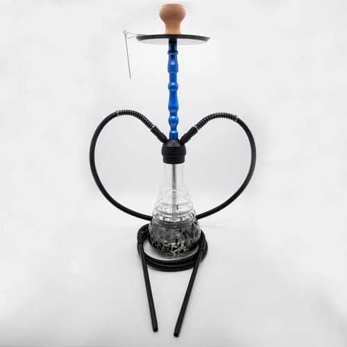 Speckle Glass Zinc Alloy Metal Hookah