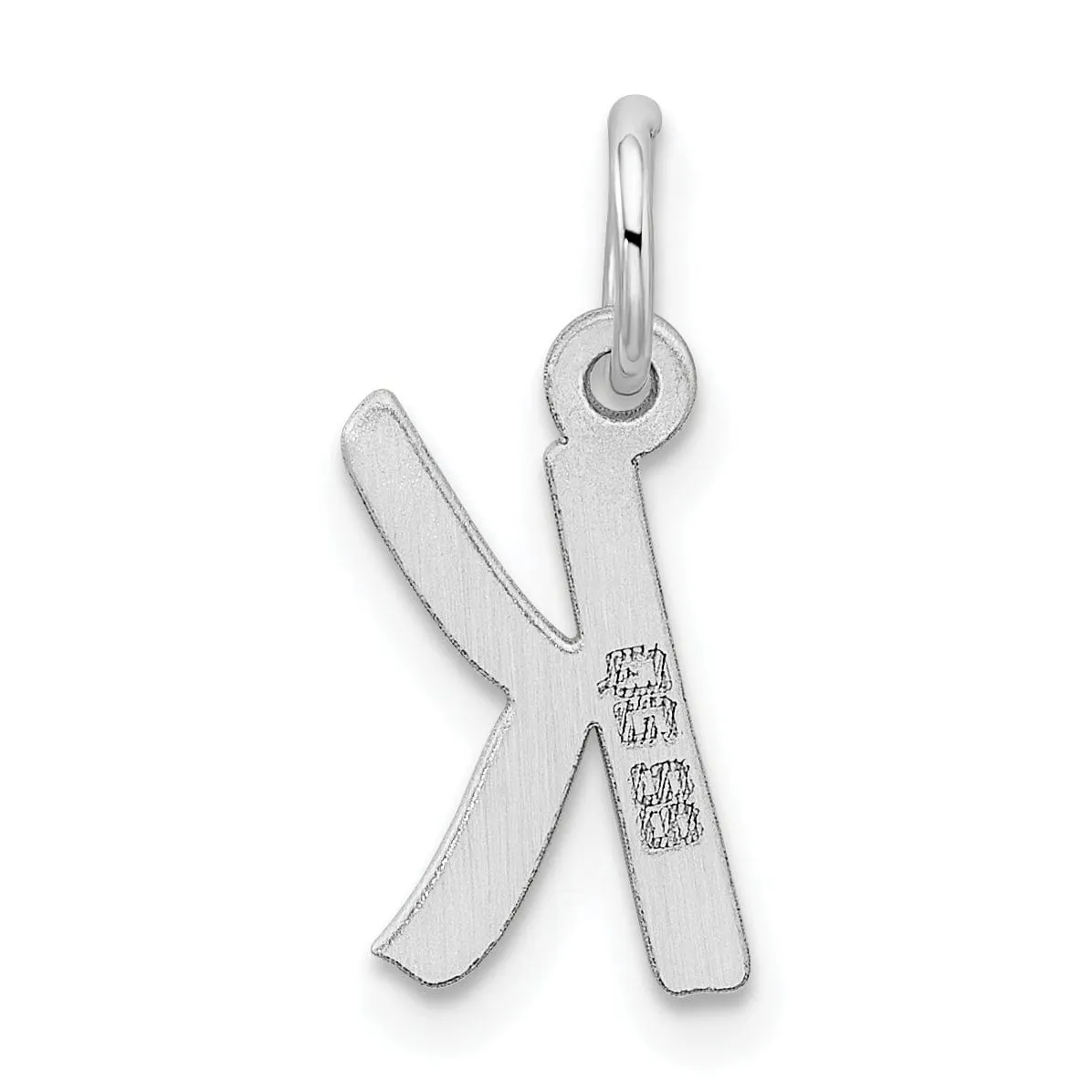 Sterling Silver Small Initial K Charm