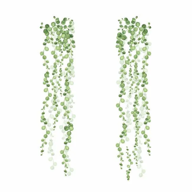 String of Pearls Vine Peel and Stick Wall Decals