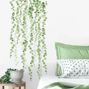 String of Pearls Vine Peel and Stick Wall Decals