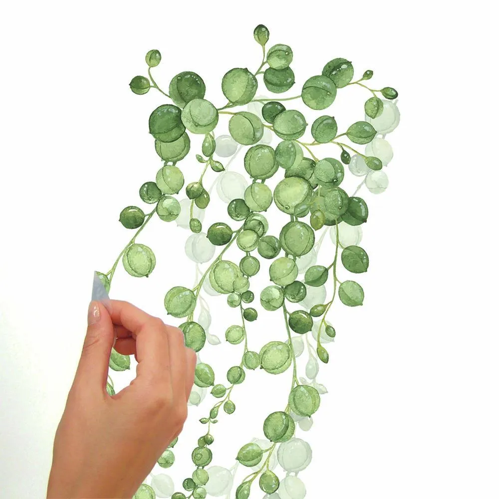 String of Pearls Vine Peel and Stick Wall Decals