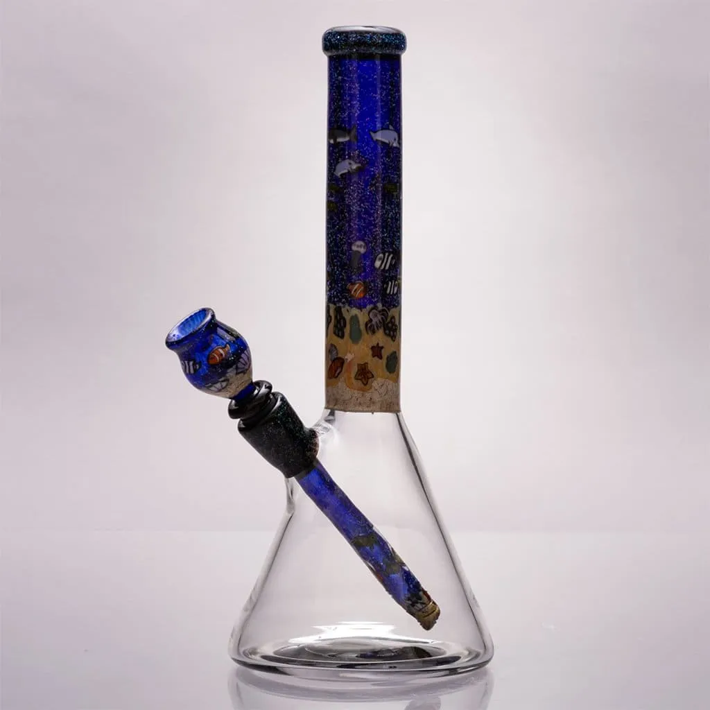 Strobel Glass - 12" Aquatic Themed Bong