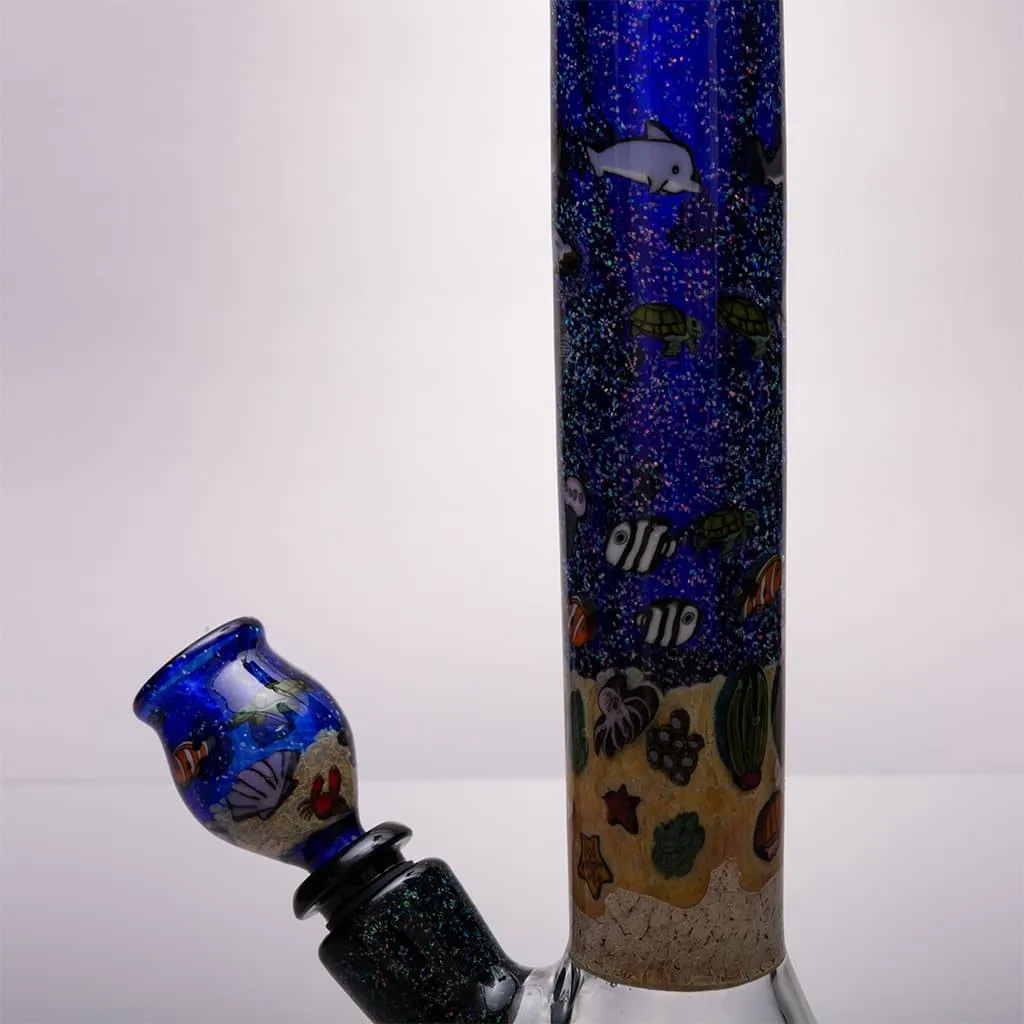 Strobel Glass - 12" Aquatic Themed Bong