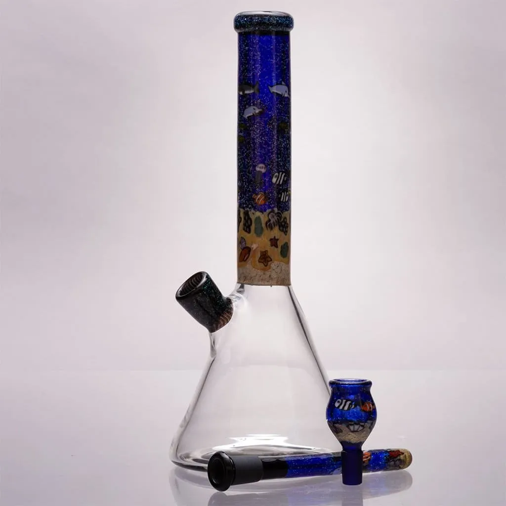 Strobel Glass - 12" Aquatic Themed Bong