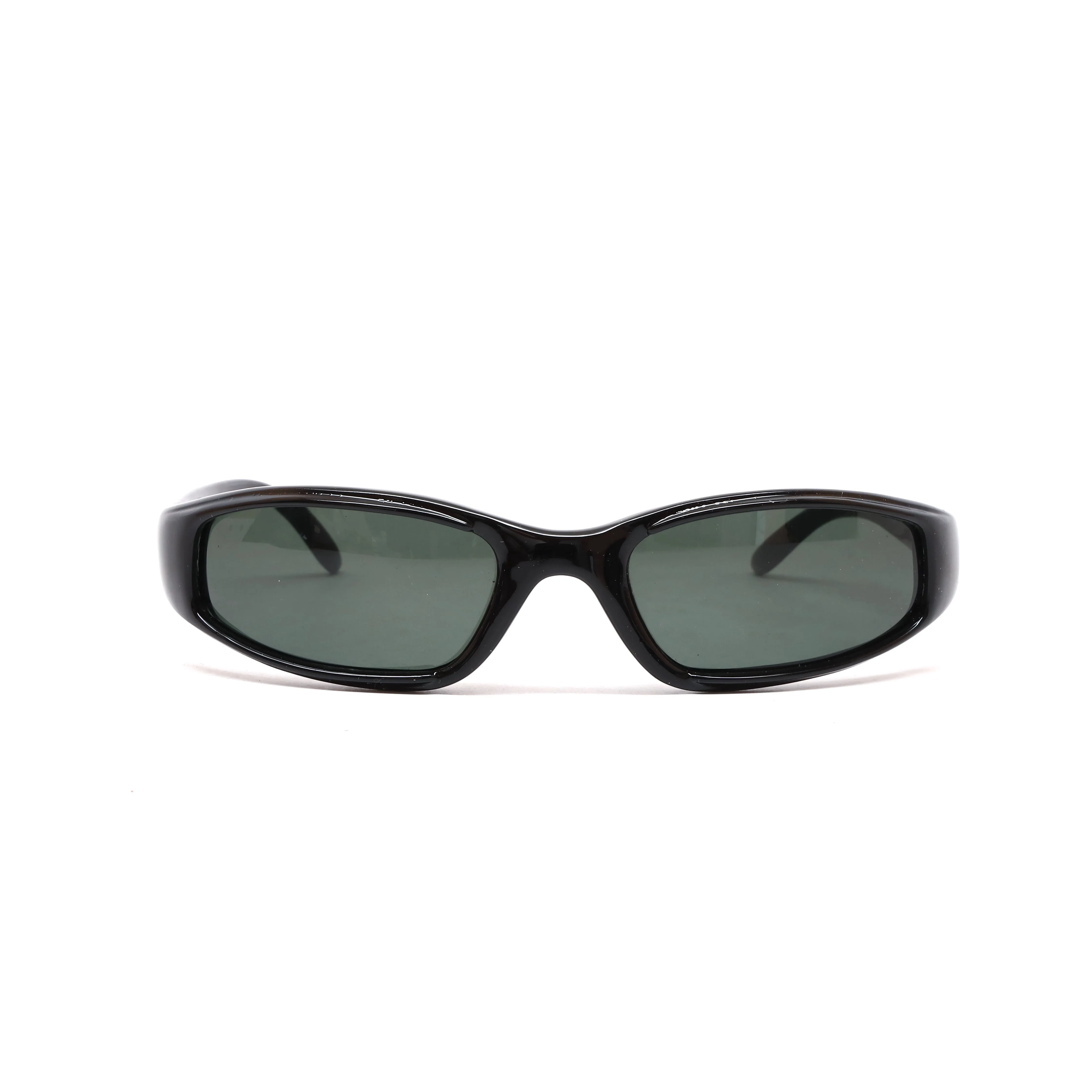 //Style 43// Vintage Late 90s Mod Deadstock Aviator Visor Sunglasses - Black