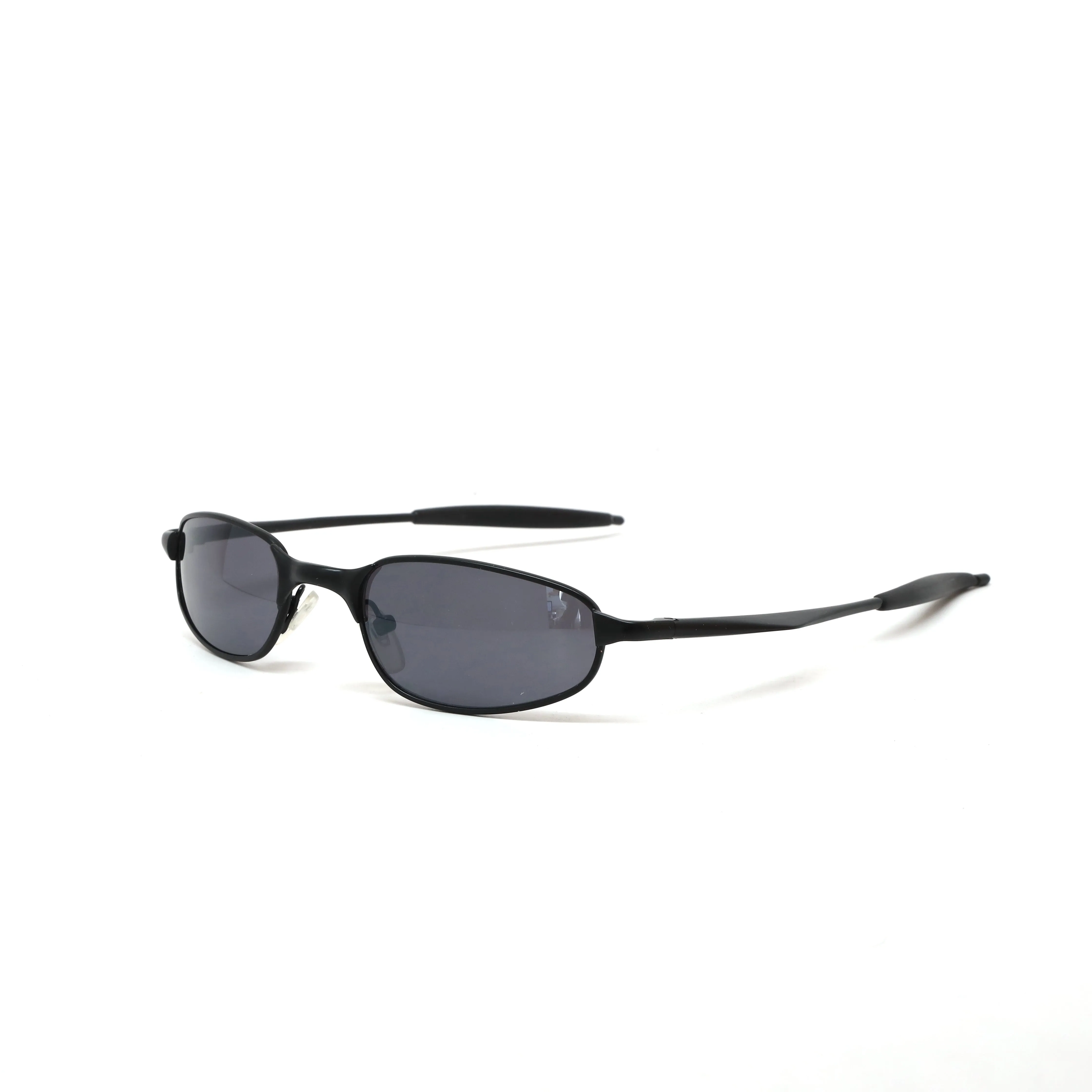 //Style 841// Vintage Small Size 90s Matrix Style Sunglasses - Black