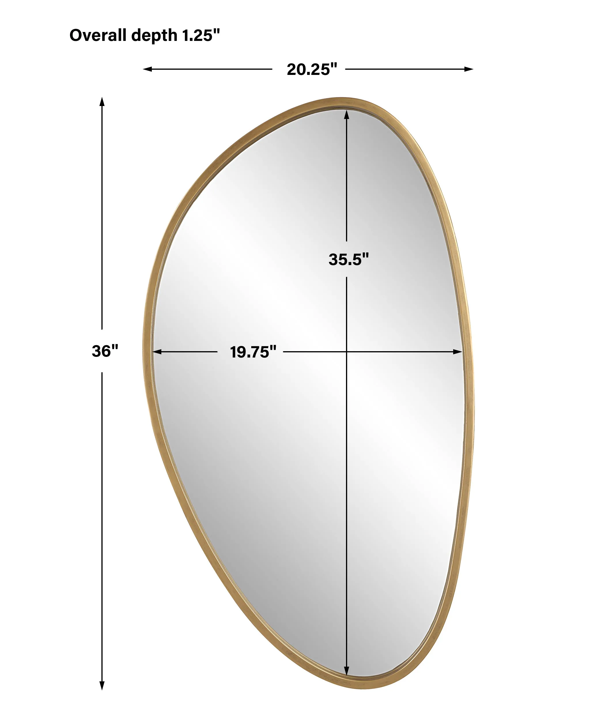 Uttermost Boomerang Gold Mirror