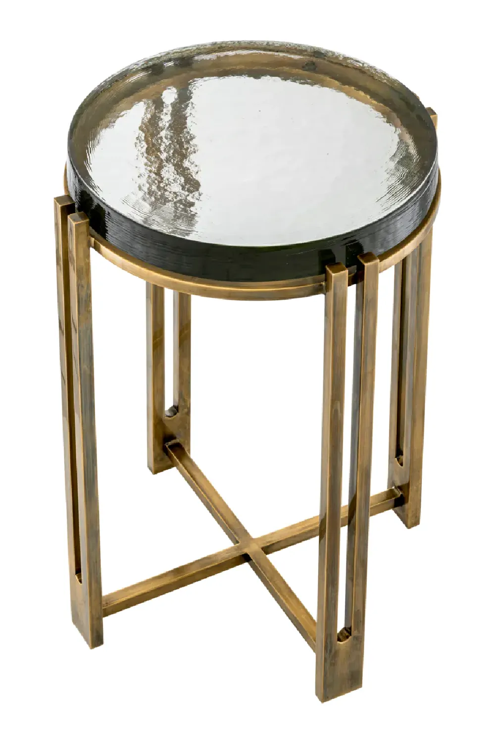 Vintage Glass Side Table | Eichholtz Claremont