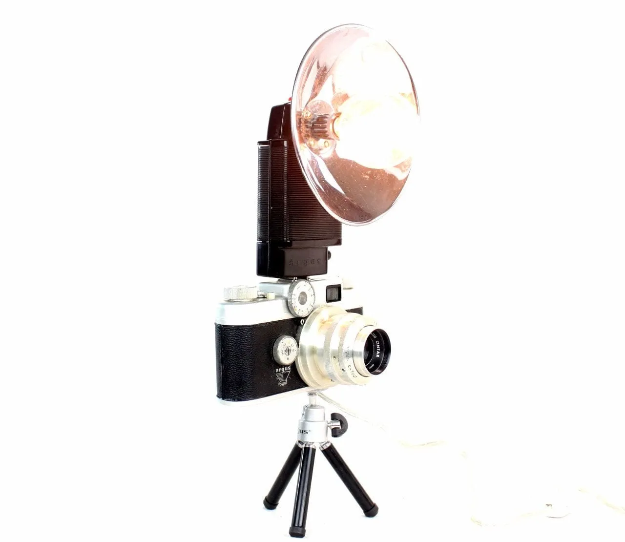 Vintage Reading or Task Lamp,  Argus C-four Camera, Photographer gift, Vintage Lover gift, retro design fan