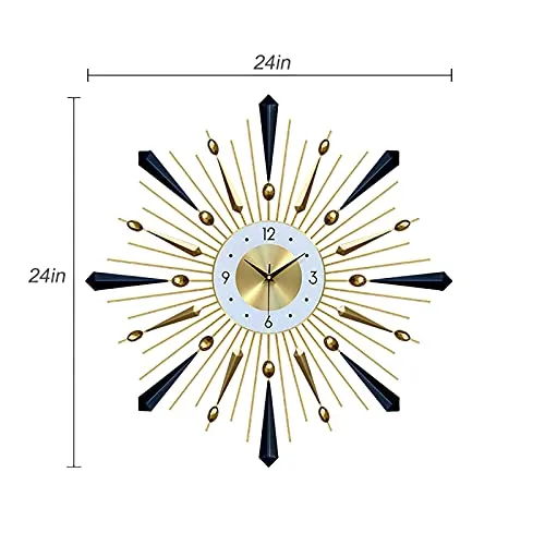 WANGFENG Clocks Wall Clocks Living Room Home Clock Decorations Simple Clocks Personality Atmosphere Creative Art Light Luxury Wall Watches