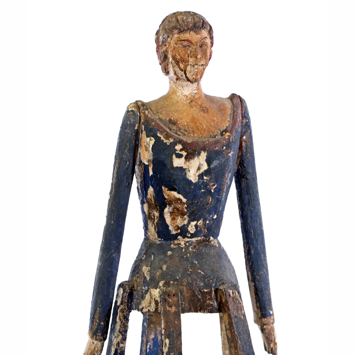 Wooden Figure on Stand