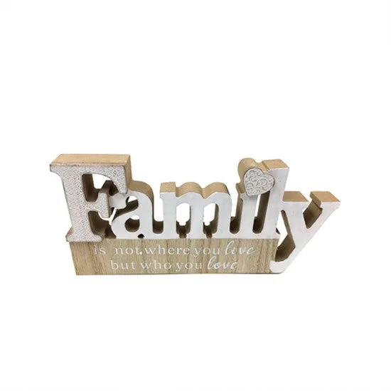 Wooden Letter Plaque | Family