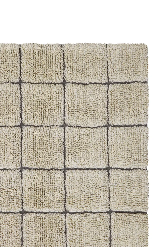 WOOL AREA RUG MOSAIC SANDSTONE