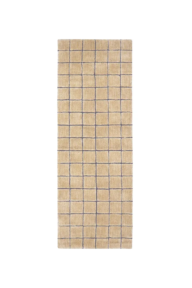 WOOL RUNNER RUG MOSAIC AMBER